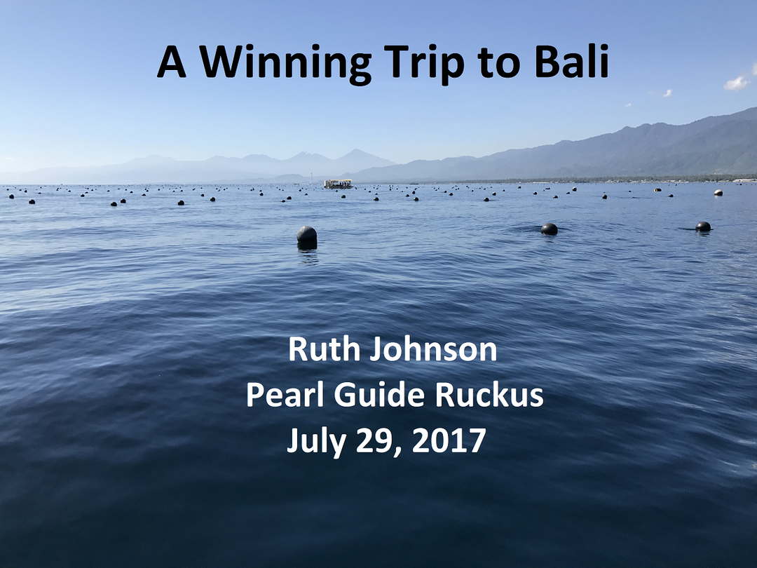 Ruth's Trip to Atlas' Pearl Farm in Bali, Indonesia
