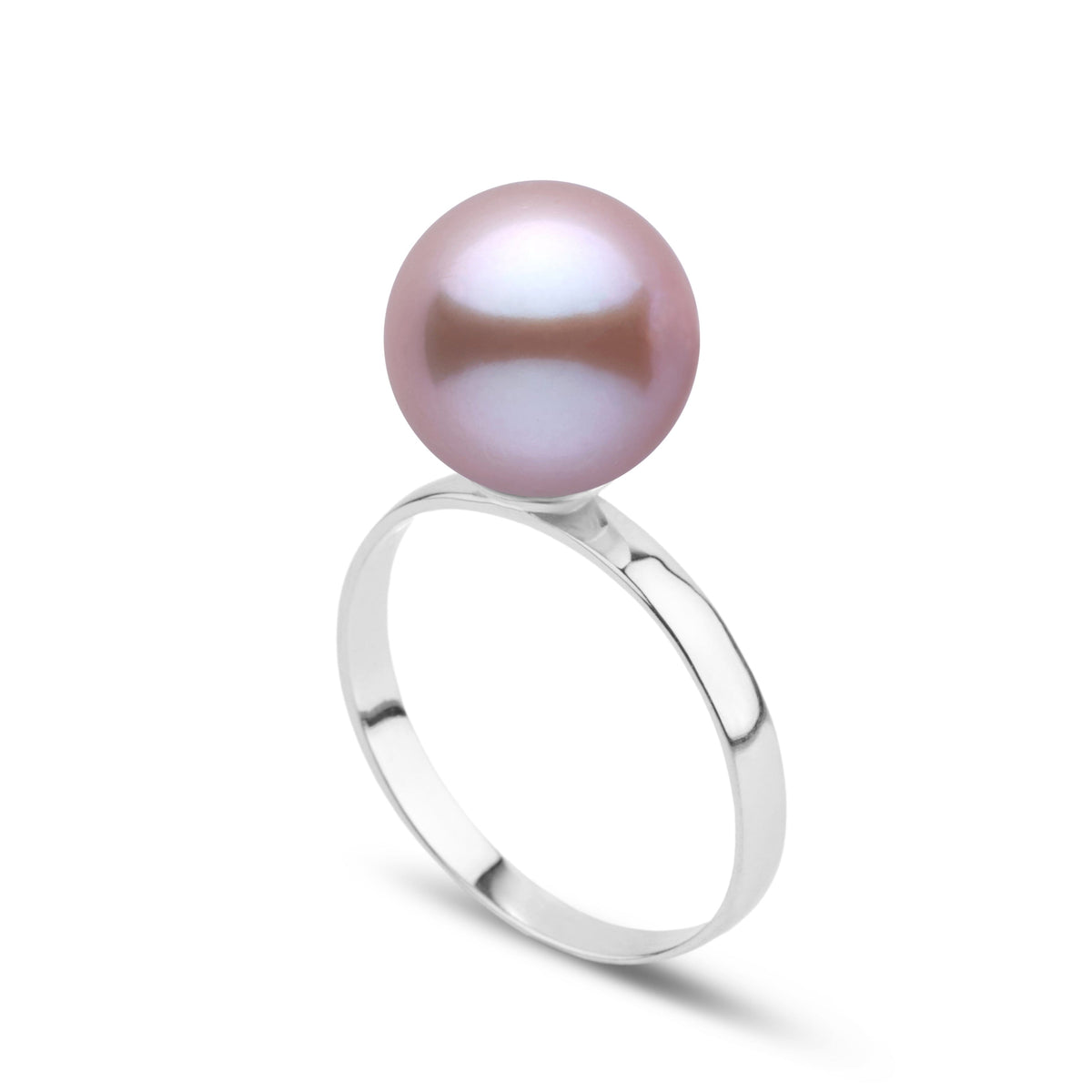 Classic Collection 10.0-11.0 mm Lavender Freshadama Pearl Ring in 14K White Gold