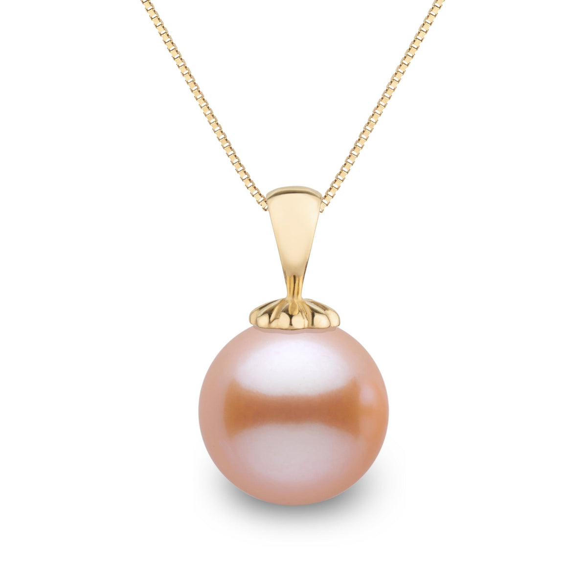 Classic Collection 10.0-11.0 mm Pink to Peach Freshadama Pearl Pendant, view 2