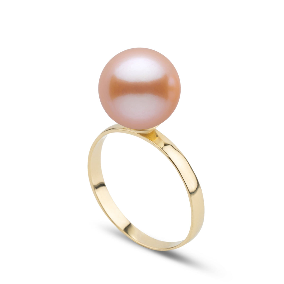 Classic Collection 10.0-11.0 mm Pink Freshadama Pearl Ring in 14K White Gold