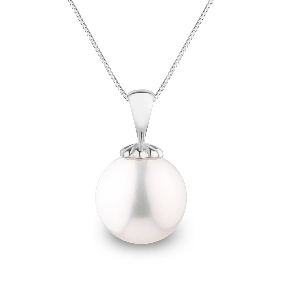 Classic Collection 10.0-11.0 mm White Freshadama Pearl Pendant, view 2
