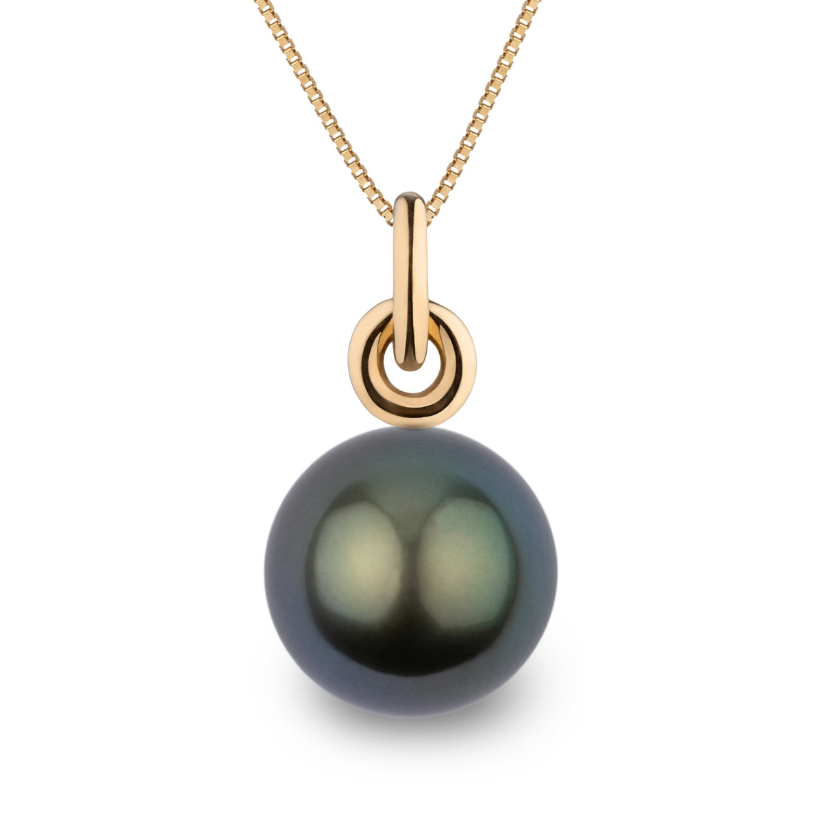 Double Loop 12.0-13.0 mm Tahitian Pearl Pendant