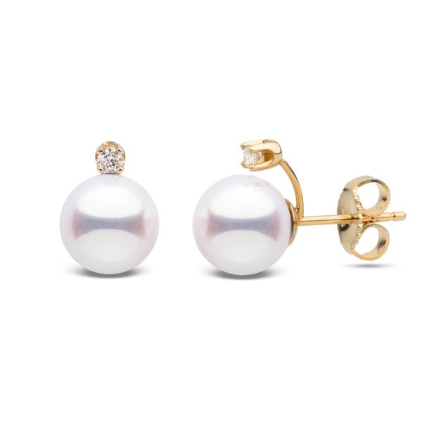 Starlight Collection 6.5-7.0 mm White Freshadama Pearl Earrings