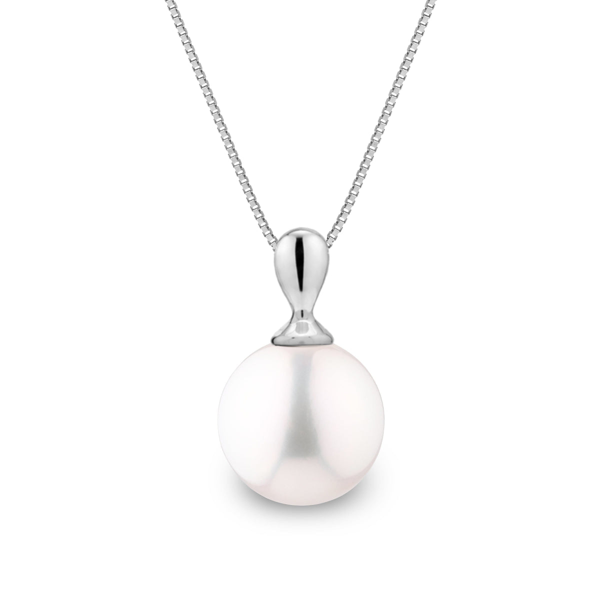 Dew Collection 8.5-9.0 mm White Freshadama Pearl Pendant, view 2