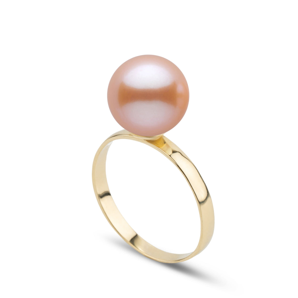 Classic Collection 9.0-10.0 mm Pink Freshadama Pearl Ring in 14K White Gold