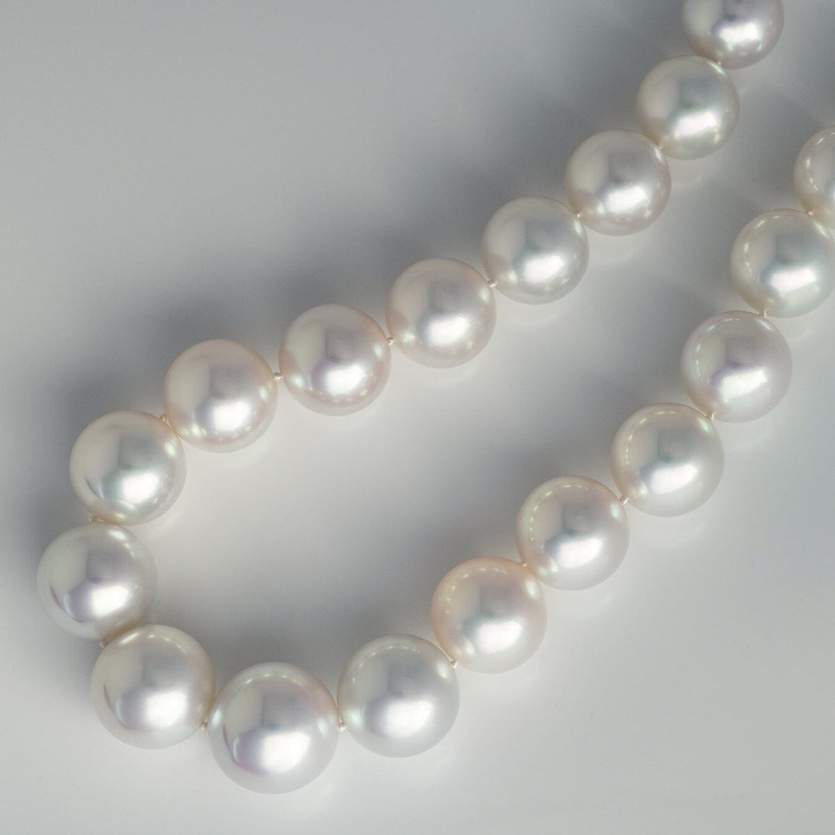 Museum-quality 16–18.8 mm White South Sea pearl necklace