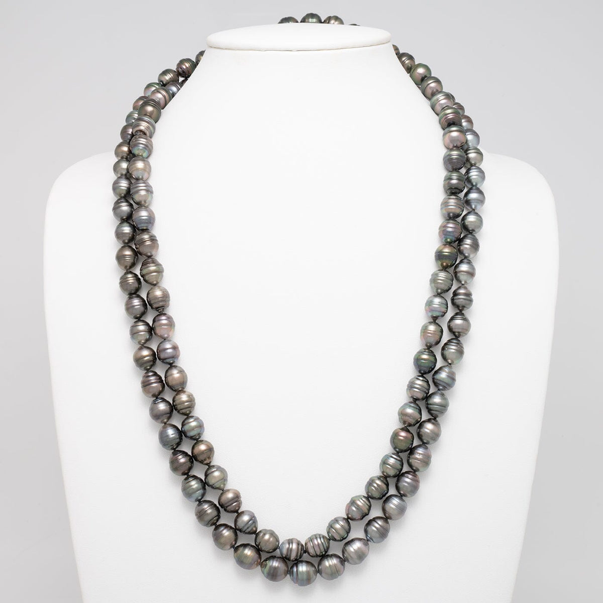 56-Inch 10.0–11.0 mm AA+ Endless Baroque Tahitian Pearl Necklace, view 2