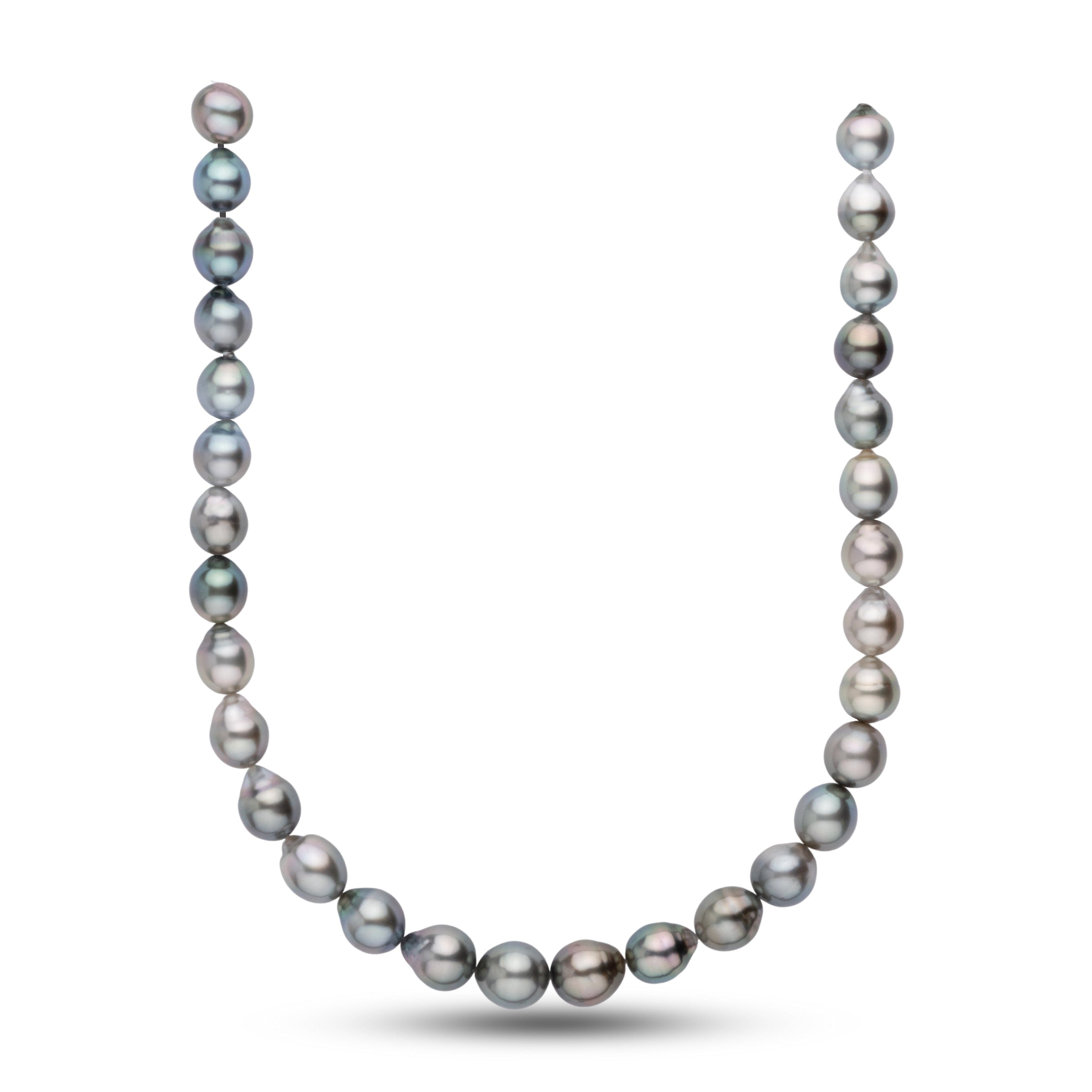 11.1-12.9 mm AAA Baroque Tahitian Pearl Necklace – Pearl Paradise