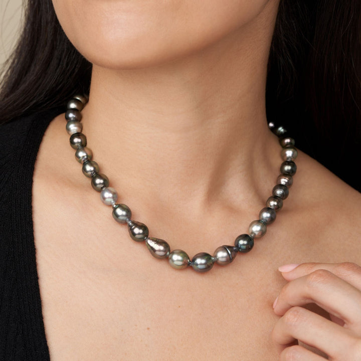 8.3-10.4 mm AAA Tahitian Baroque Pearl Necklace