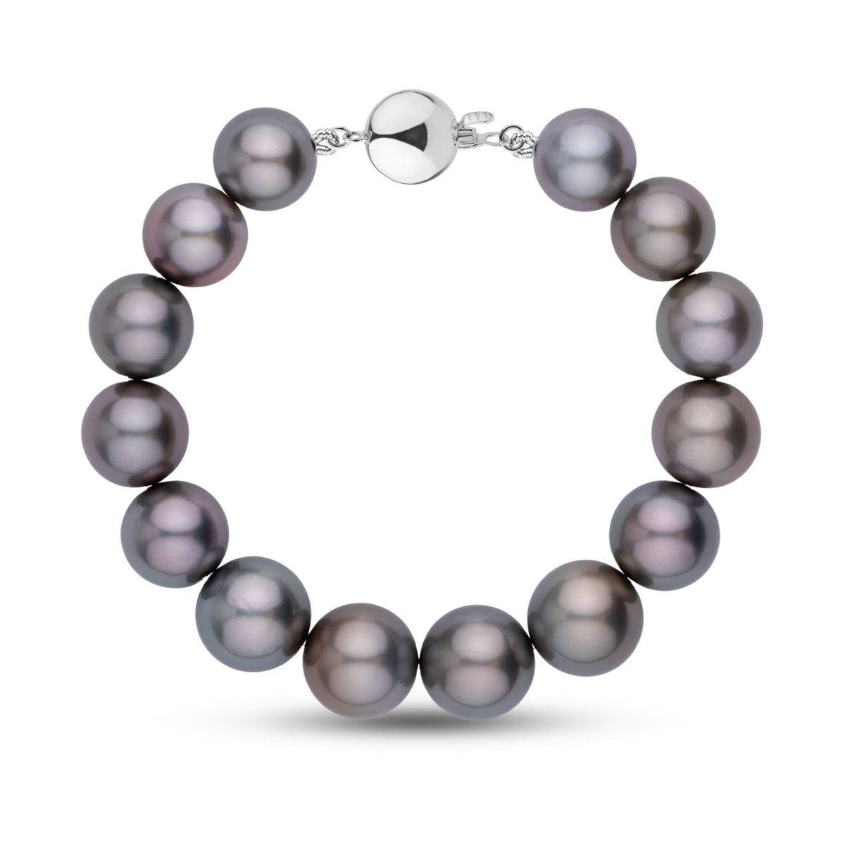 11.2–12.6 mm AAA Round Tahitian Pearl Bracelet, view 4