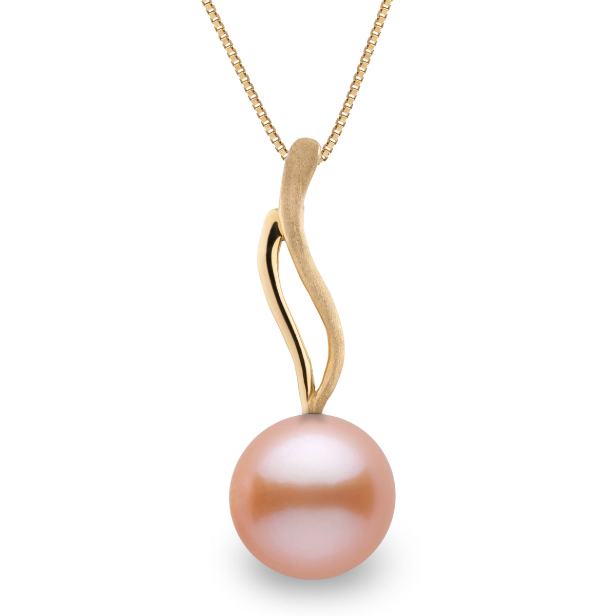 Wisp Collection 10.0-11.0 mm Pink to Peach Freshadama Pearl Pendant, view 3