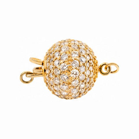 18K Yellow Gold Diamond 2.25 cttw clasp
