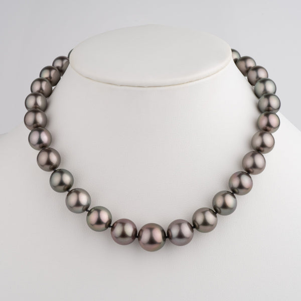 Gem Tahitian Pearl Necklace 11.6–15.0 mm Natural Color | Pearl Paradise