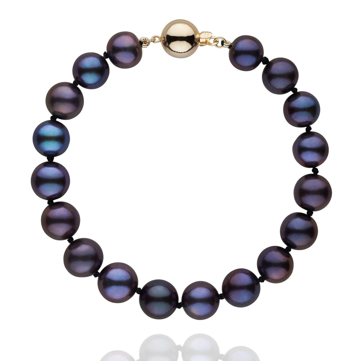 8.5-9.0 mm Black Freshwater AA+ Pearl Bracelet yg