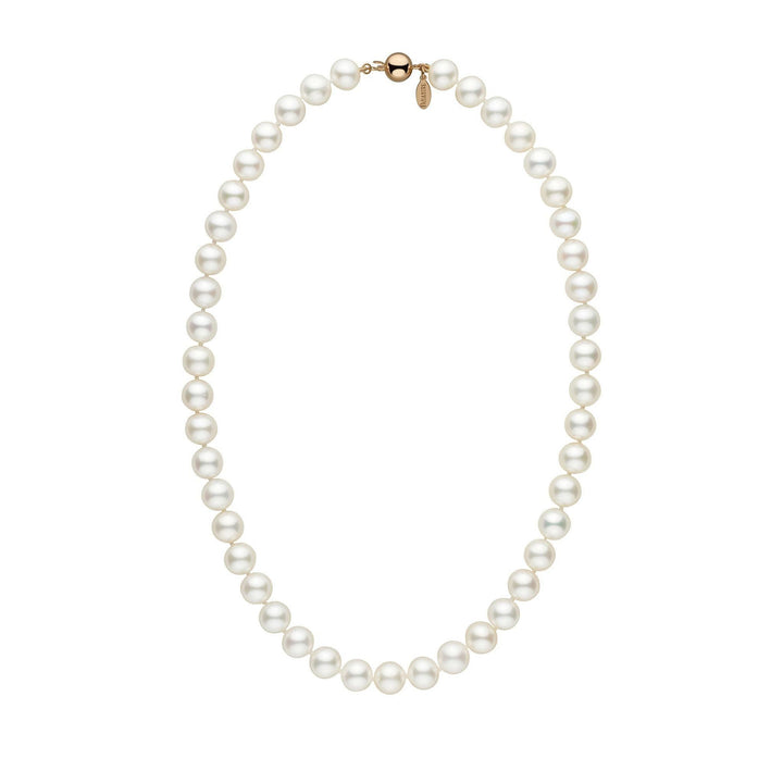 9.5-10.5 mm 18 Inch White Freshadama Freshwater Pearl Necklace