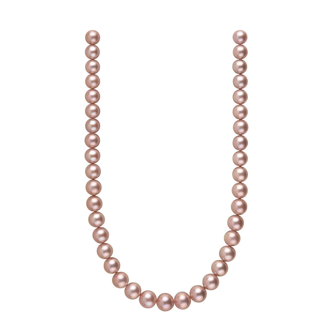 9.8-11.9 mm Rose Quartz Pink Edison Freshwater Pearl Necklace