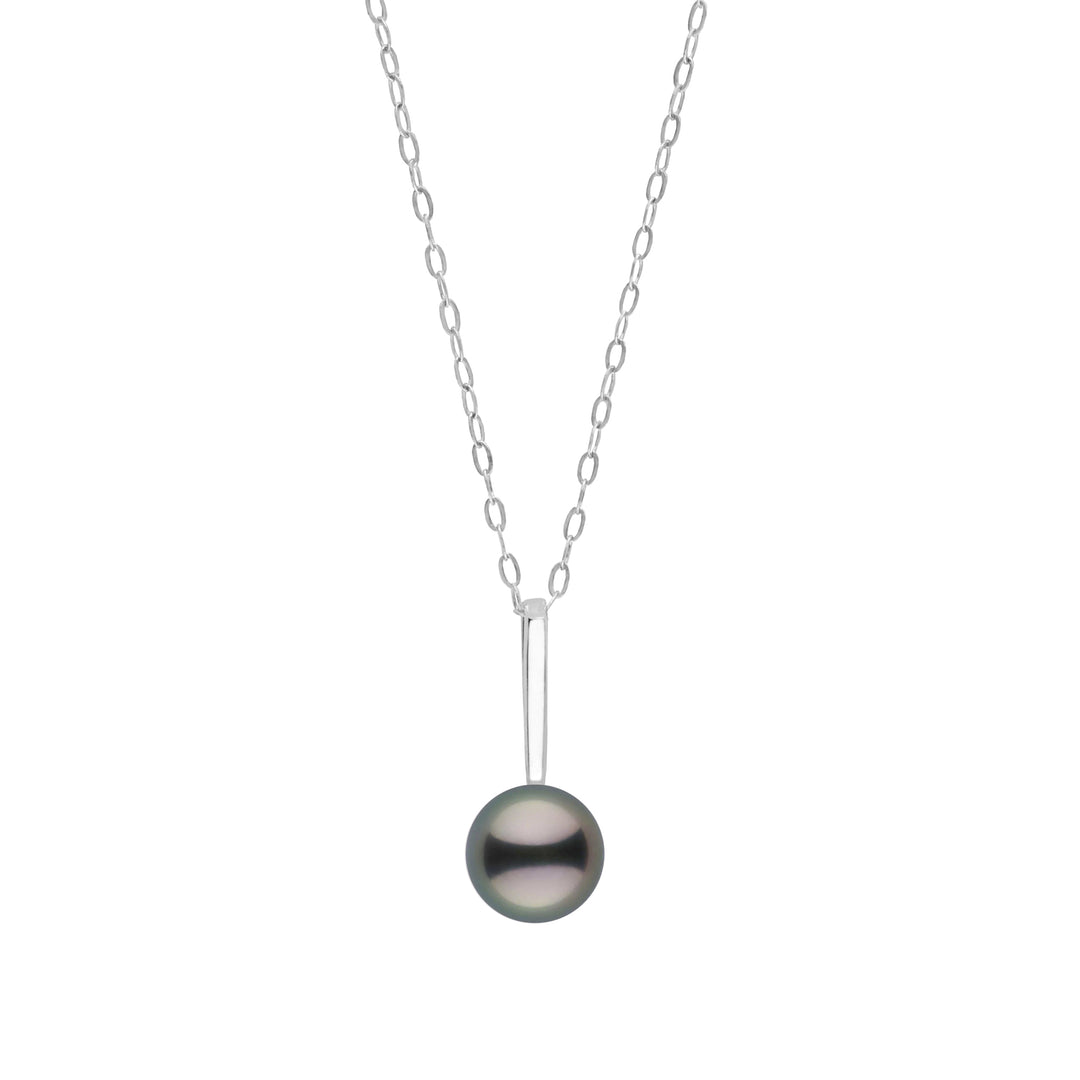 Petite Bar Collection 8.0-9.0 Tahitian Pearl Pendant White Gold