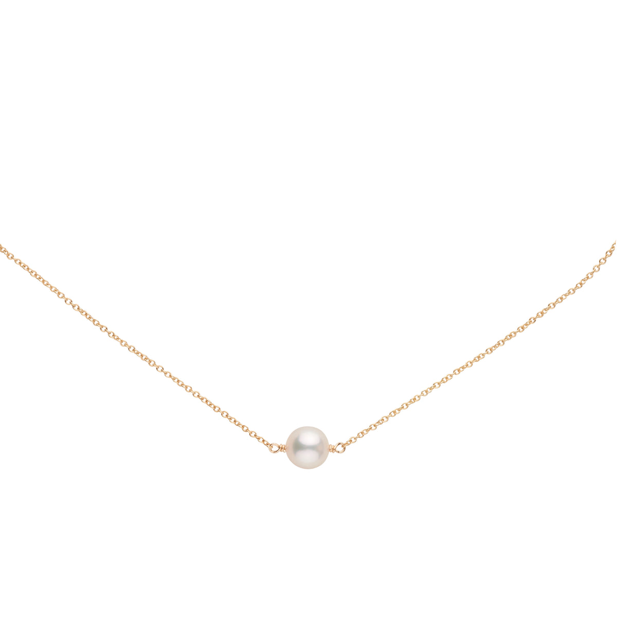 8.5-9.0 mm Akoya Pearl Solitaire Pendant yellow close up