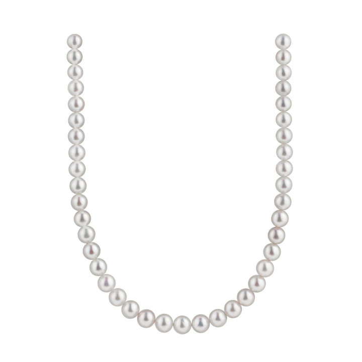 9.0-11.0 mm White Edison Freshwater Pearl Necklace