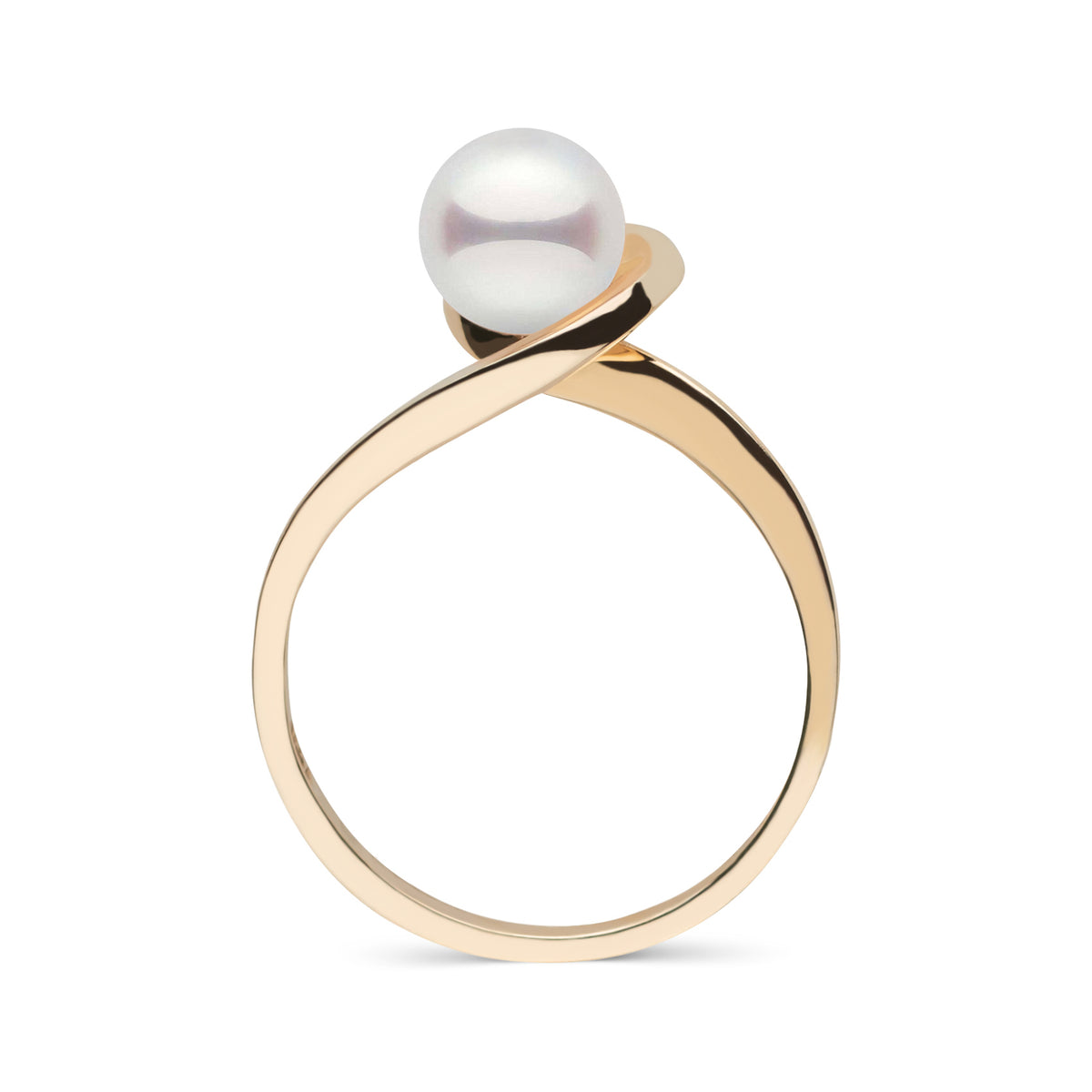 6.5-7.0 mm Akoya Pearl Wishbone Collection Ring 2