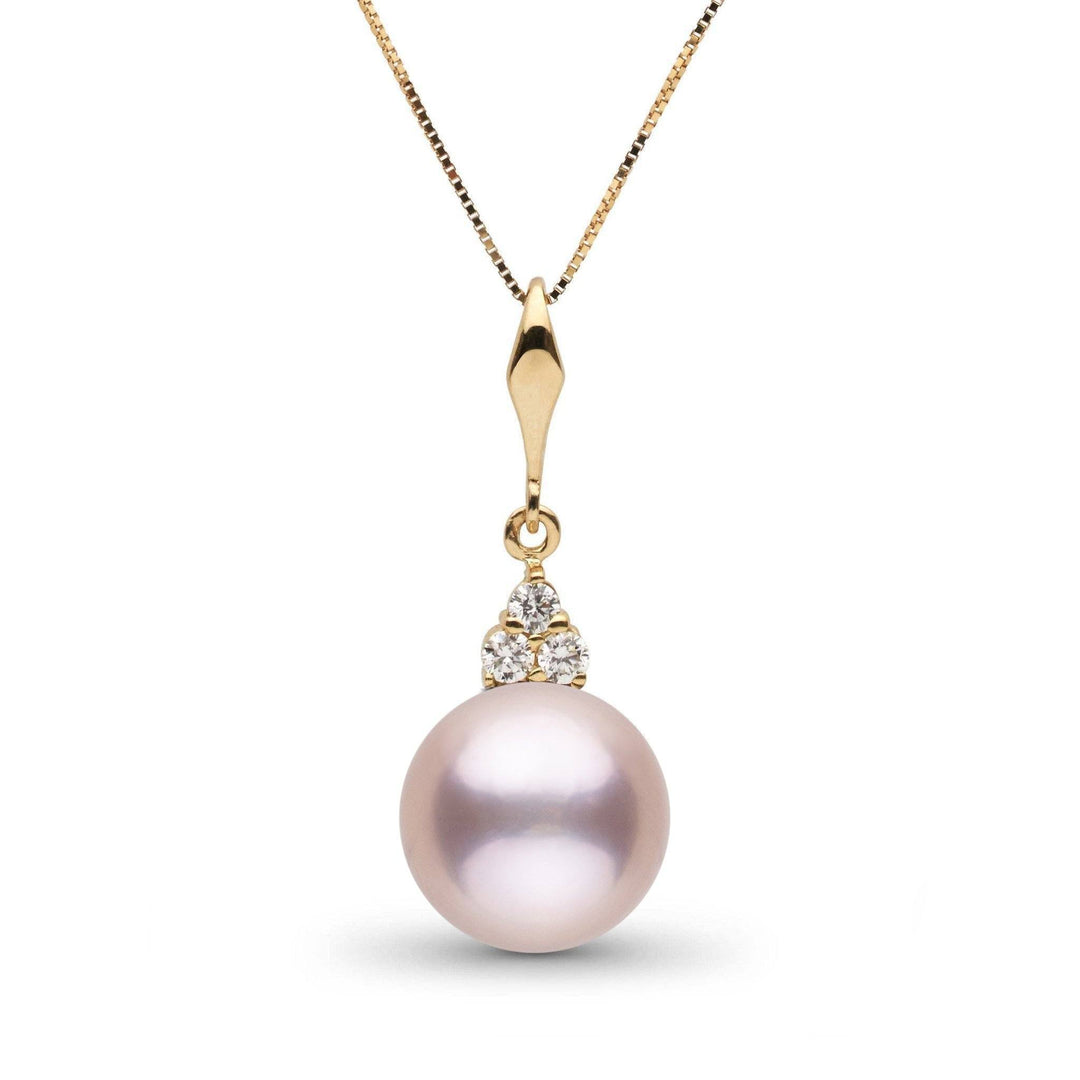 Always Collection 10.0-11.0 mm Lavender Freshadama Pearl and Diamond Pendant