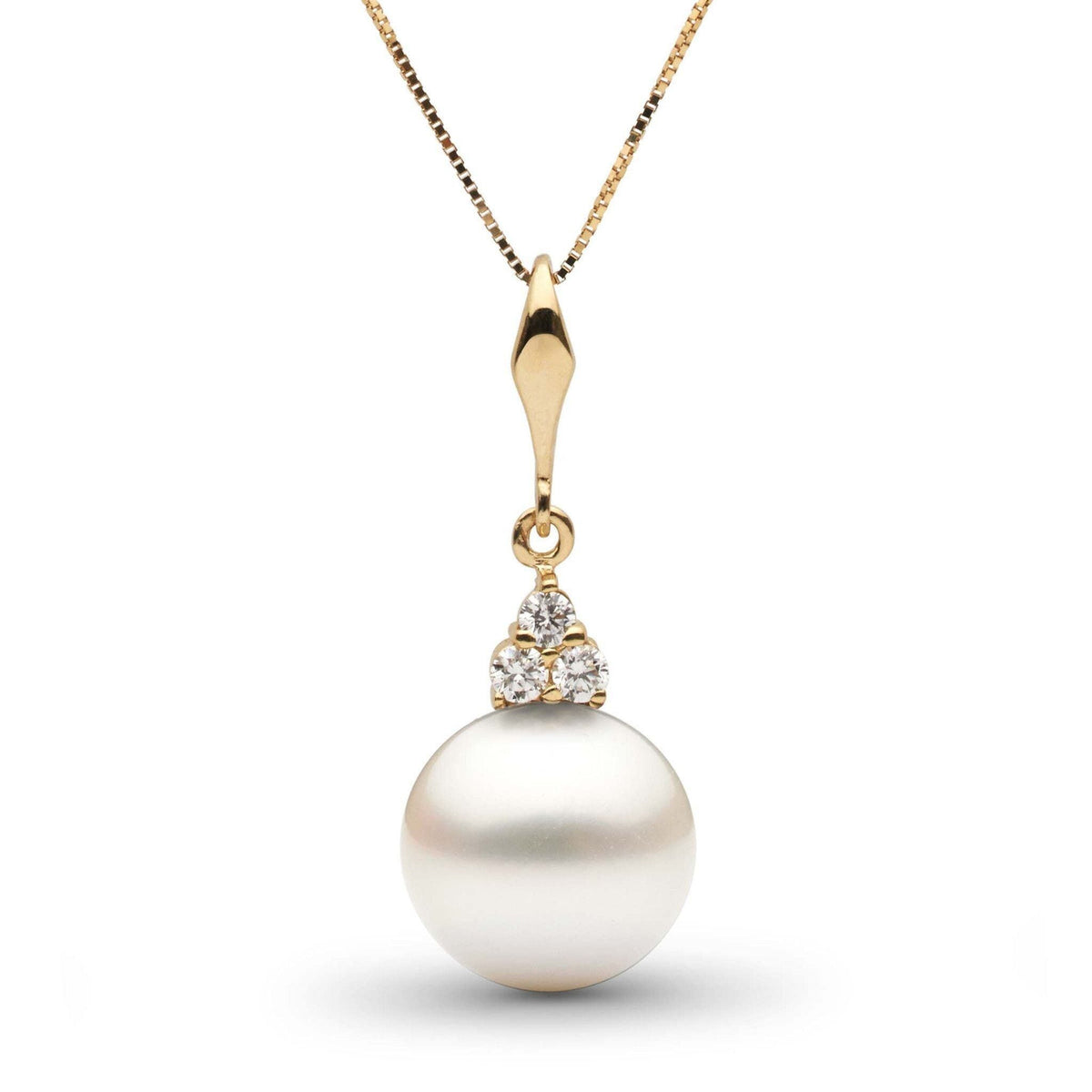 Always Collection White 10.0-11.0 mm South Sea Pearl and Diamond Pendant yg