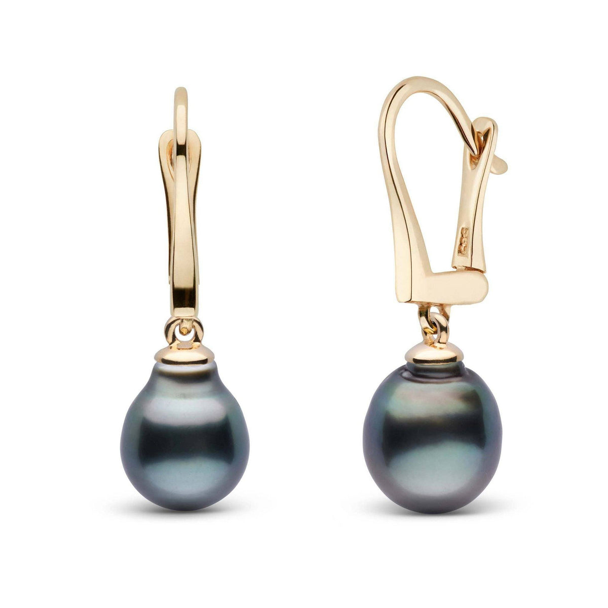 Classic Collection Tahitian Baroque 8.0-9.0 mm Pearl Dangle Earrings yg