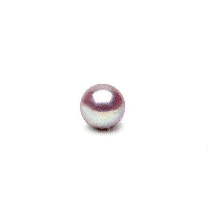 Single loose lavender freshwater pearl with a smooth surface and soft iridescent sheen, part of the Loose Lavender Freshadama Pearl (Sold as Set of 4) collection.