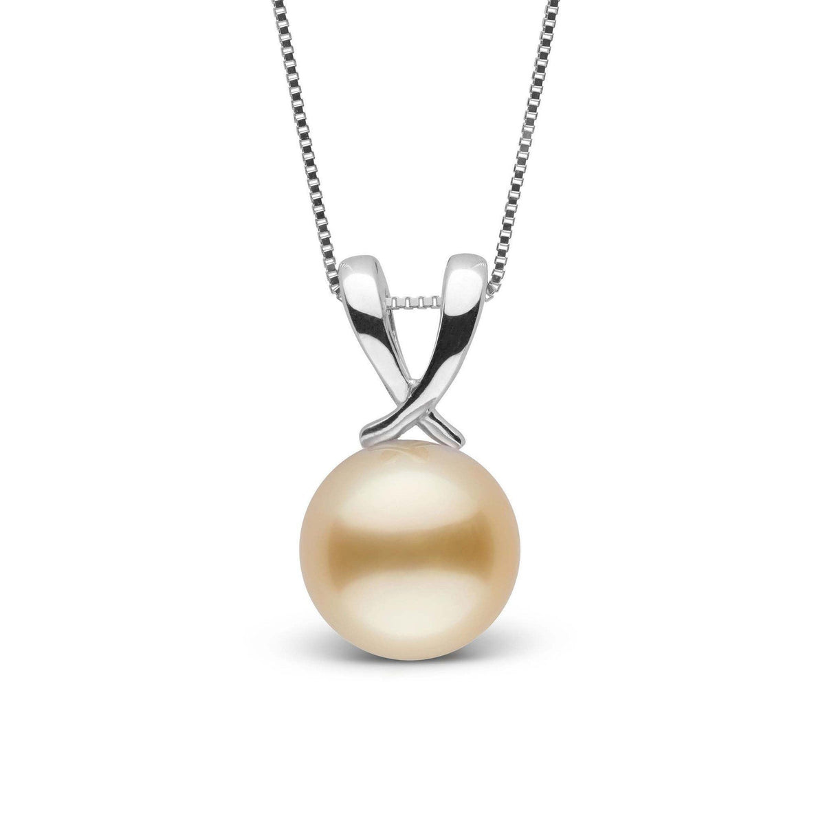 Ribbon Collection Golden 9.0-10.0 mm South Sea Pearl Pendant wg