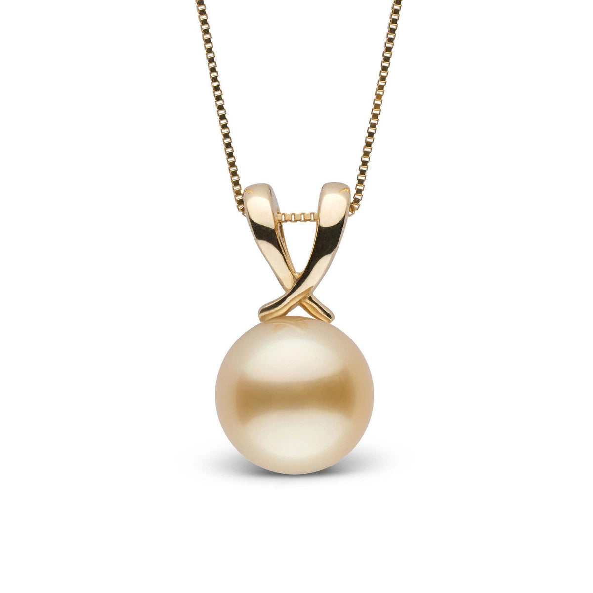 Ribbon Collection Golden 9.0-10.0 mm South Sea Pearl Pendant yg