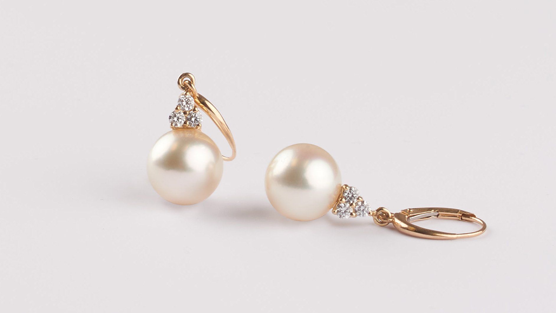Pearl Earrings | Pearl Studs, Plain & Diamond Dangle | Pearl Paradise
