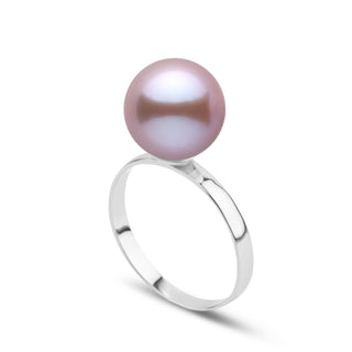 Classic Collection 10.0-11.0 mm Lavender Freshadama Pearl Ring in 14K White Gold