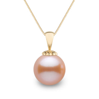 Classic Collection 10.0-11.0 mm Pink to Peach Freshadama Pearl Pendant, view 2