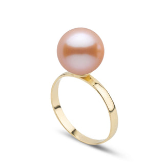 Classic Collection 10.0-11.0 mm Pink Freshadama Pearl Ring in 14K White Gold