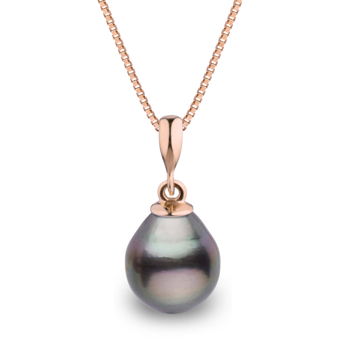 Grace Collection 10.0-11.0 mm Tahitian Drop Pearl Pendant, view 3