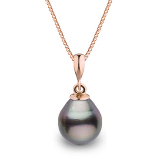 Grace Collection 10.0-11.0 mm Tahitian Drop Pearl Pendant, view 3