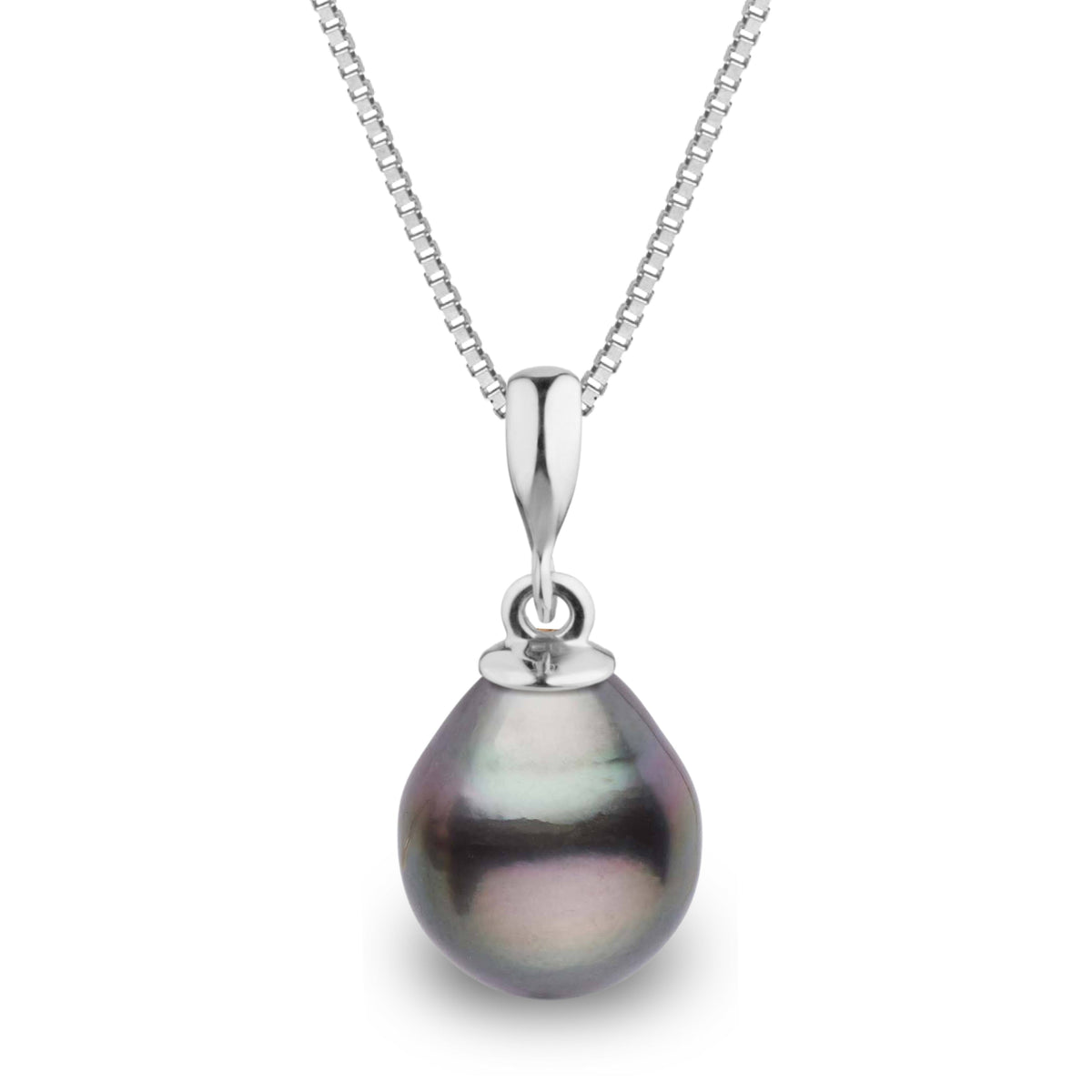 Grace Collection 10.0-11.0 mm Tahitian Drop Pearl Pendant, view 2