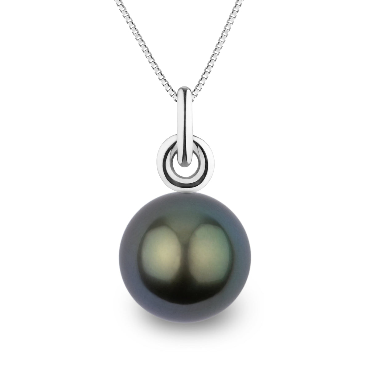 Double Loop 12.0-13.0 mm Tahitian Pearl Pendant