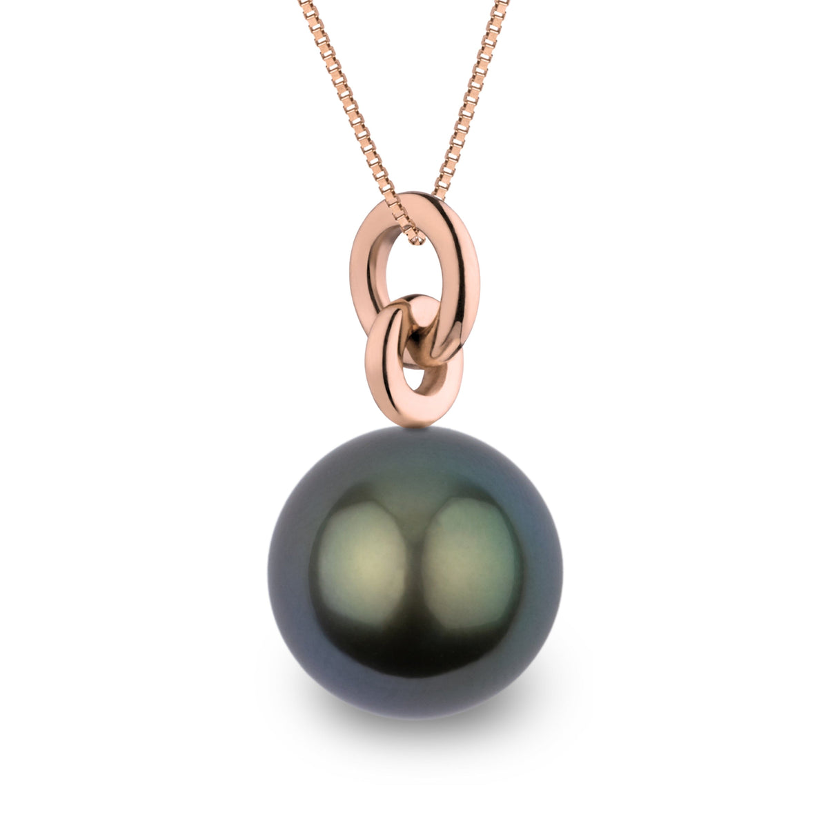 Double Loop 12.0-13.0 mm Tahitian Pearl Pendant