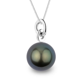 Double Loop 12.0-13.0 mm Tahitian Pearl Pendant