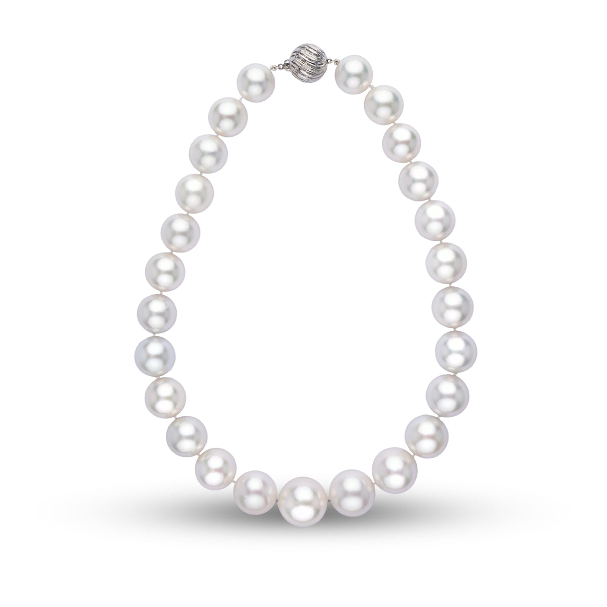 16.0-20.2 mm AAA White South Sea Round Pearl Necklace Full