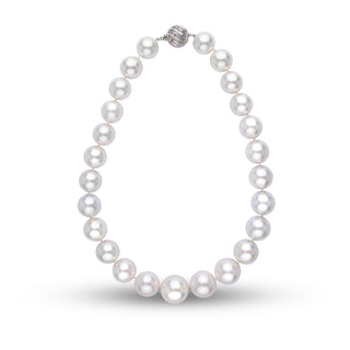 16.0-20.2 mm AAA White South Sea Round Pearl Necklace Full