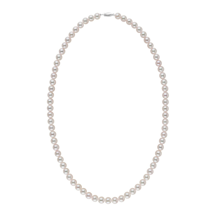 5.5-6.0 mm 18 Inch AAA White Akoya Pearl Necklace