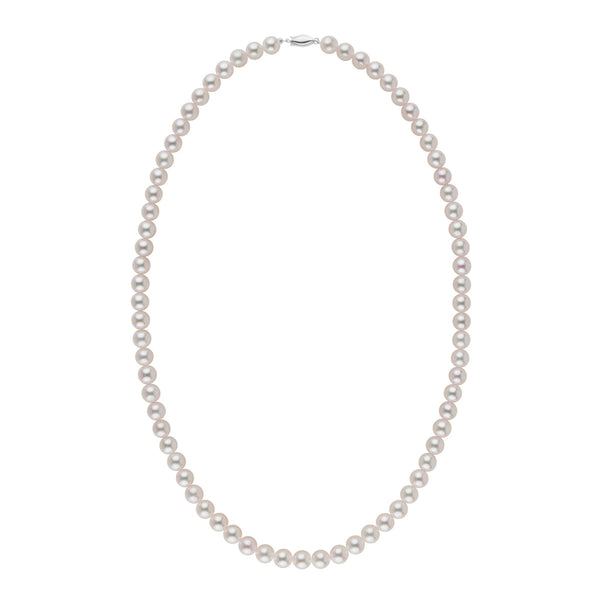5.5-6.0 mm AAA White Akoya Pearl Necklace wg
