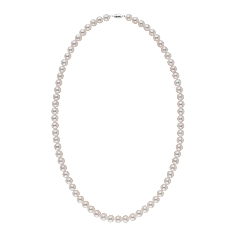 5.5-6.0 mm AAA White Akoya Pearl Necklace wg