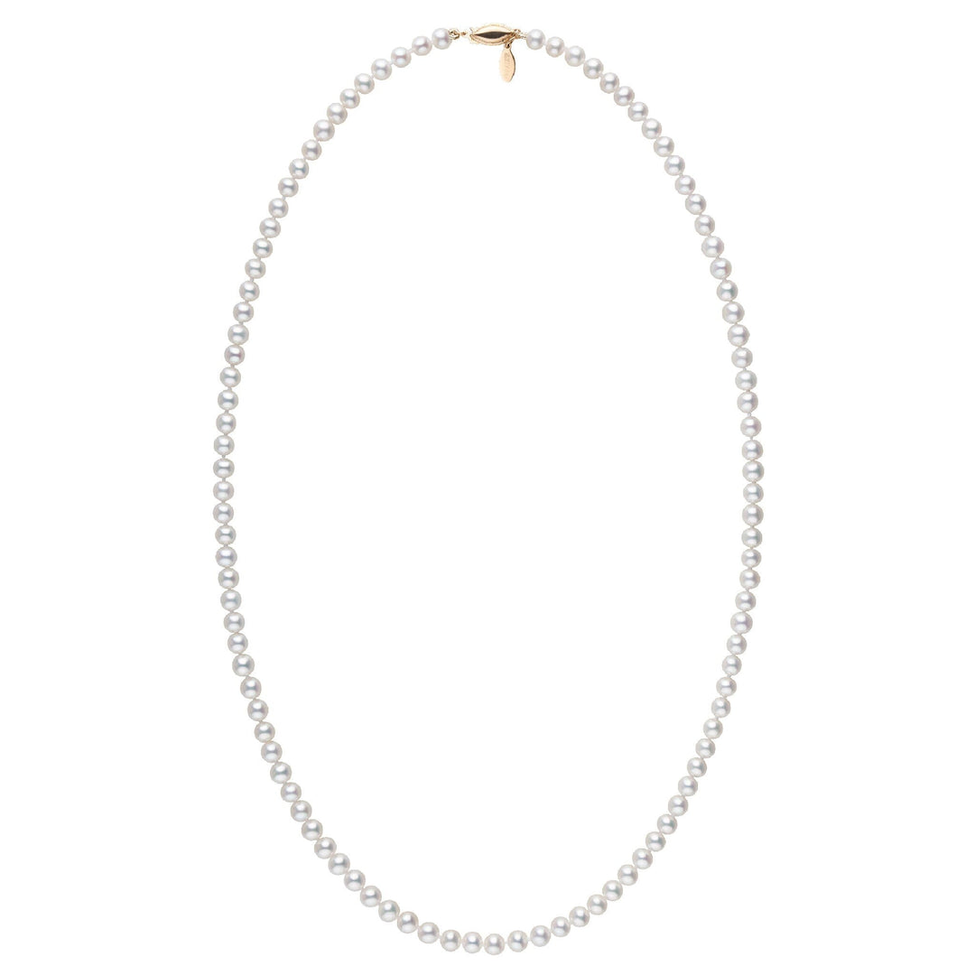 5.5-6.0 mm White Freshadama Freshwater Pearl 22 Inch Necklace
