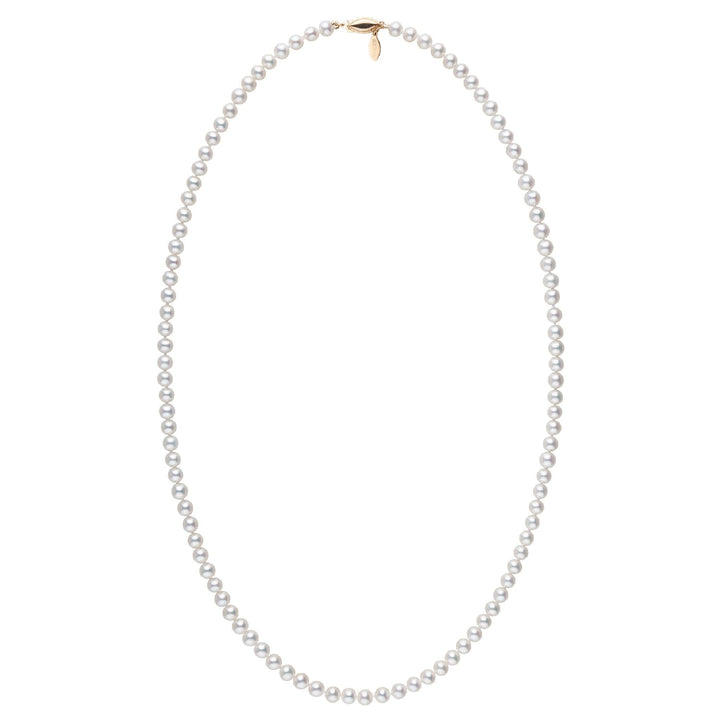 5.5-6.0 mm White Freshadama Freshwater Pearl 22 Inch Necklace