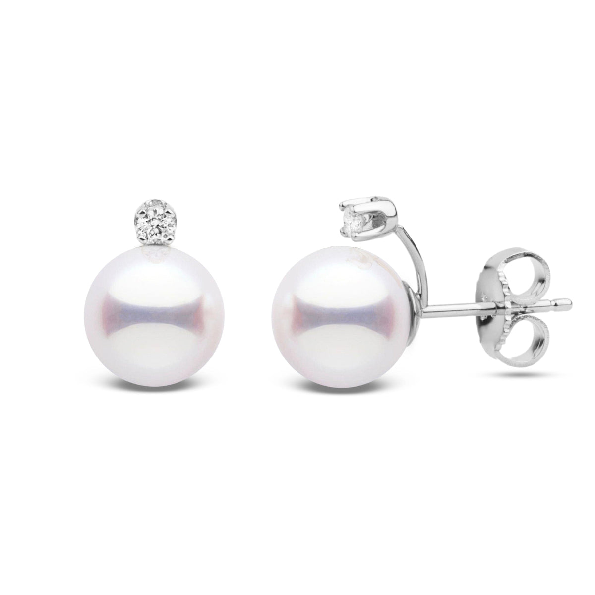 Starlight Collection 6.5-7.0 mm White Freshadama Pearl Earrings