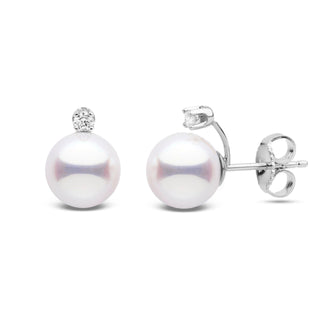 Starlight Collection 6.5-7.0 mm White Freshadama Pearl Earrings