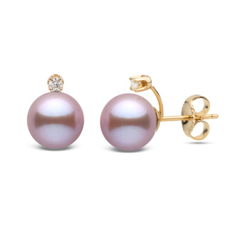 Starlight Collection 7.5-8.0 mm Lavender Freshadama Pearl Earrings